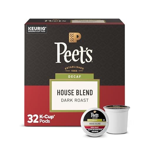 Peet's Coffee Decaf House Blend Dark Roast (32 K-Cup pods)