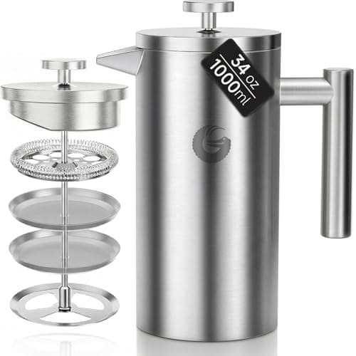 Coffee Gator Stainless French Press (34 oz)