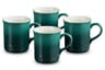 Le Creuset Stoneware Vancouver Mug, Set of 4 (14 oz)