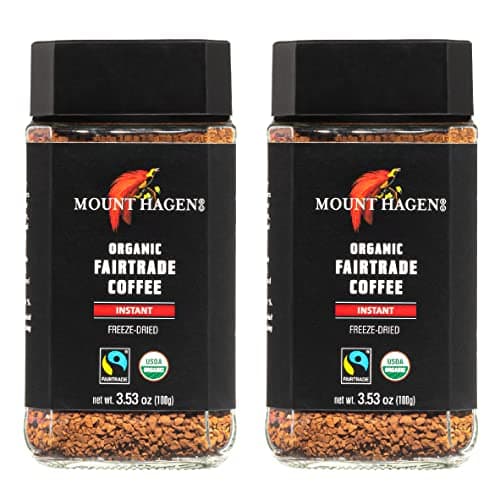 Mount Hagen Organic Freeze-Dried Instant Coffee (2 x 3.53 oz jar)