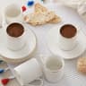 KARACA Elda 12-Piece Turkish Coffee & Espresso Cup Set (6 x 80 ml)
