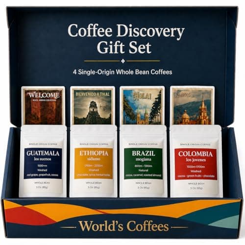 UNIQBITE Single-Origin Coffee Gift Set (whole bean sampler)